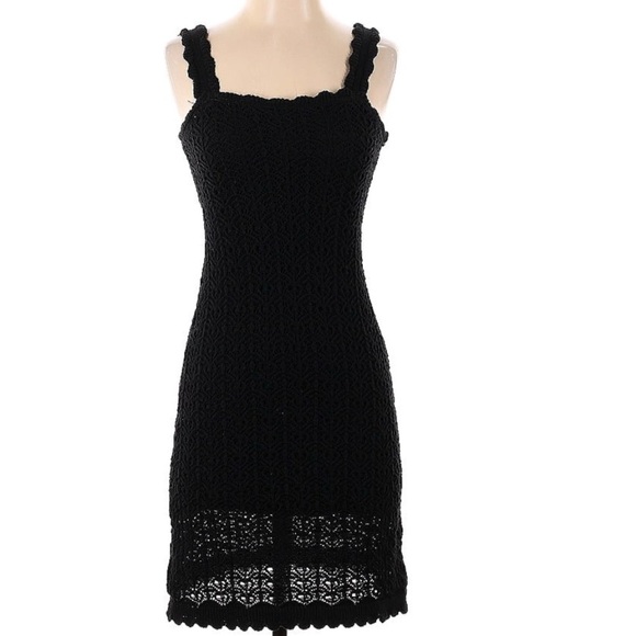 Jessica Simpson Dresses & Skirts - Jessica Simpson Black Crochet Dress - Large